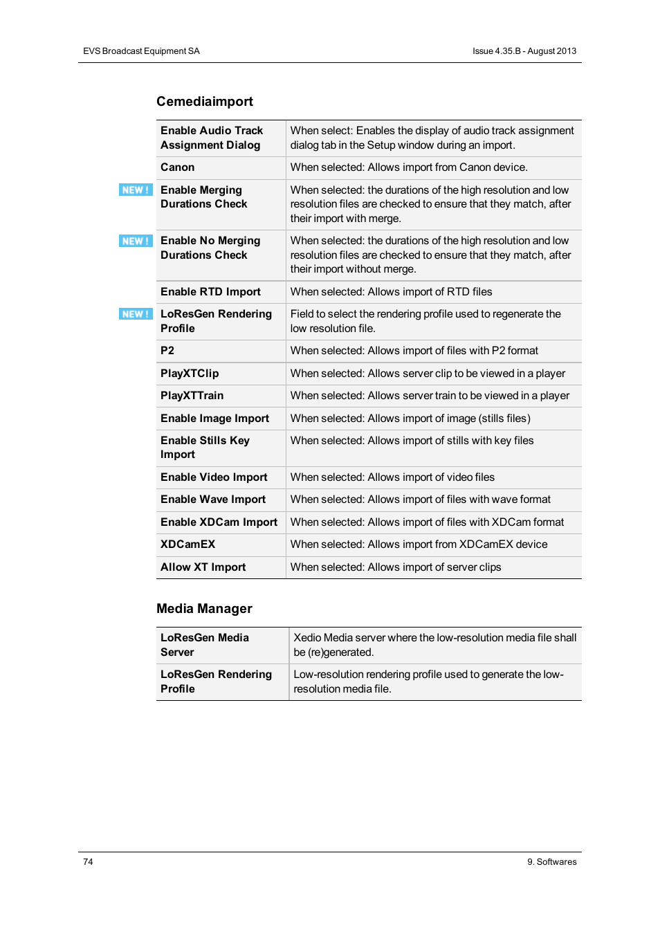 EVS XEDIO Manager Version 4.35 - August 2013 User Manual User Manual | Page 84 / 142