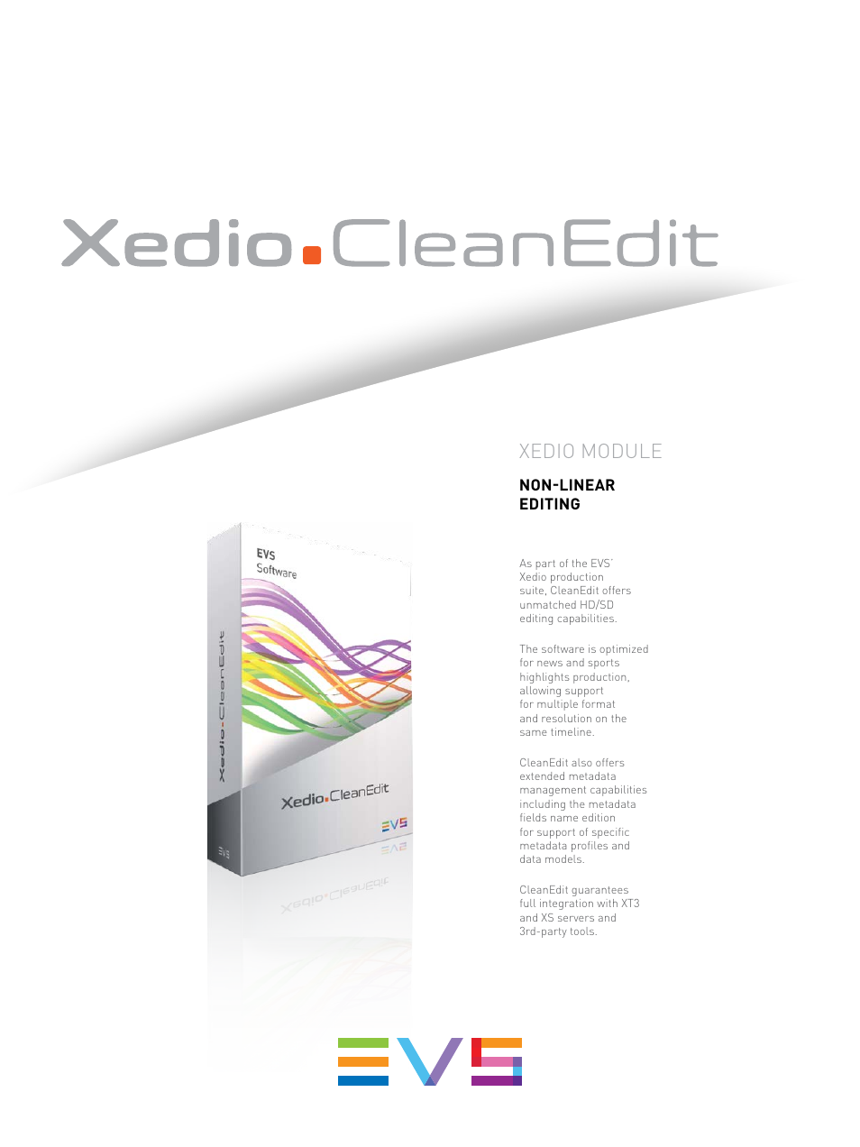 EVS XEDIO-CleanEdit User Manual | 2 pages