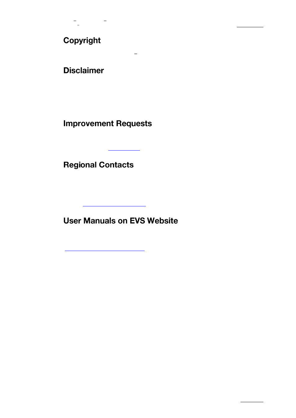 EVS XFLY Streamer Version 1.03 - September 2013 User Manual User Manual | Page 3 / 26