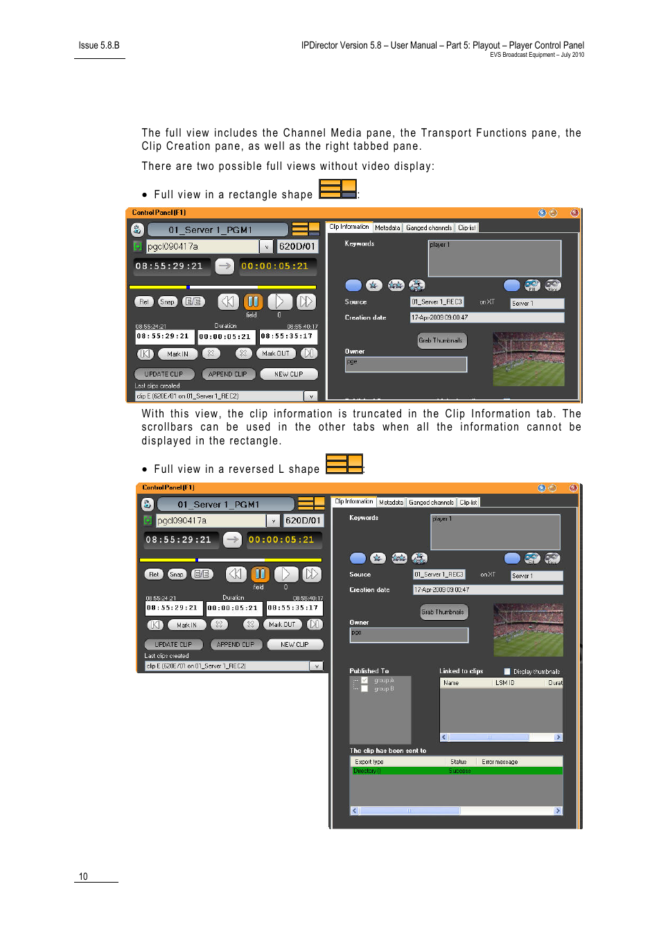 Full view | EVS IPDirector Version 5.8 - July 2010 Part 5 User's Manual User Manual | Page 19 / 102