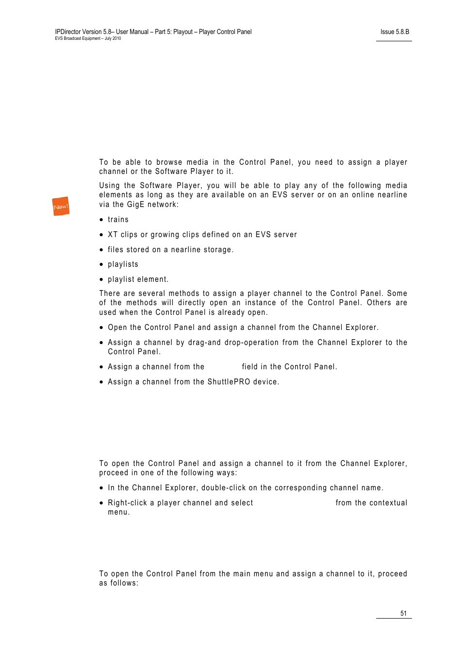 3 assigning a channel or the software player, 1 introduction, 2 assigning a channel | How to assign a channel from the channel explorer, Assigning a channel or the software player, Introduction, Assigning a channel | EVS IPDirector Version 5.8 - July 2010 Part 5 User's Manual User Manual | Page 60 / 102