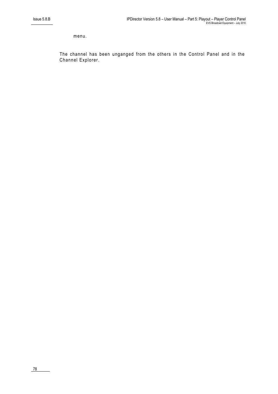 EVS IPDirector Version 5.8 - July 2010 Part 5 User's Manual User Manual | Page 87 / 102