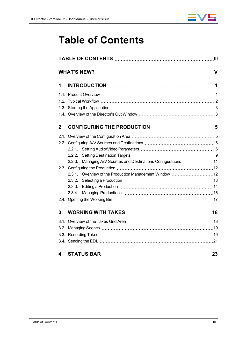 EVS IPDirector Version 6.2 - June 2013 DIRECTOR’S CUT User Manual User Manual | Page 5 / 34