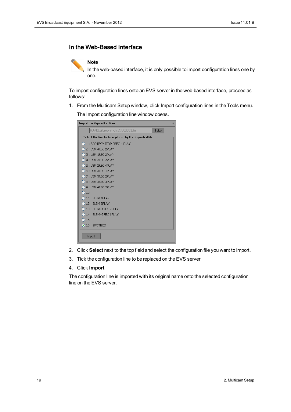 EVS XT2 Version 11.01 - November 2012 Configuration Manual User Manual | Page 29 / 226