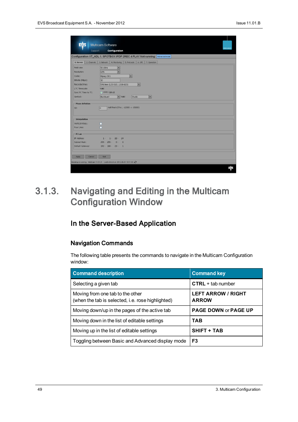 EVS XT2 Version 11.01 - November 2012 Configuration Manual User Manual | Page 59 / 226