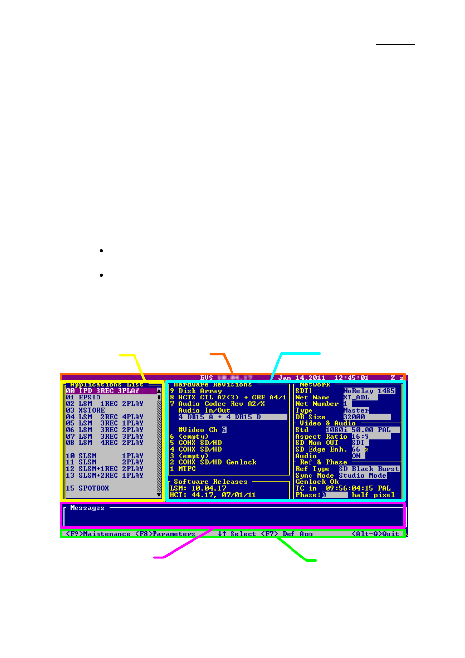 Initial configuration, 1 application selection, Application selection | EVS MulticamLSM Version 10.04 - January 2011 Operating Manual User Manual | Page 13 / 201