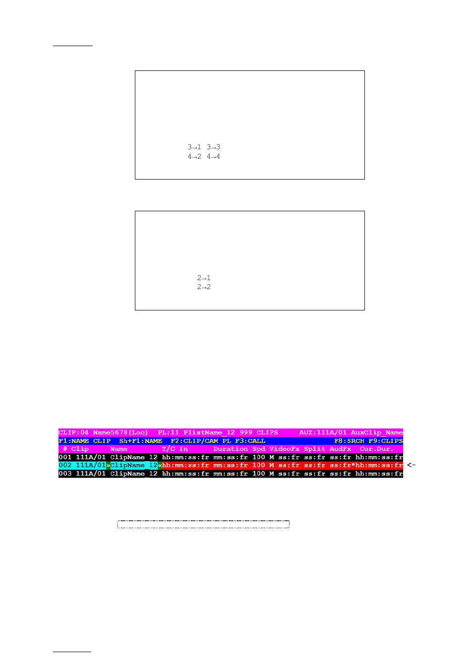 Display on the vga, Display on the osd, Loop | EVS MulticamLSM Version 10.04 - January 2011 Operating Manual User Manual | Page 144 / 201