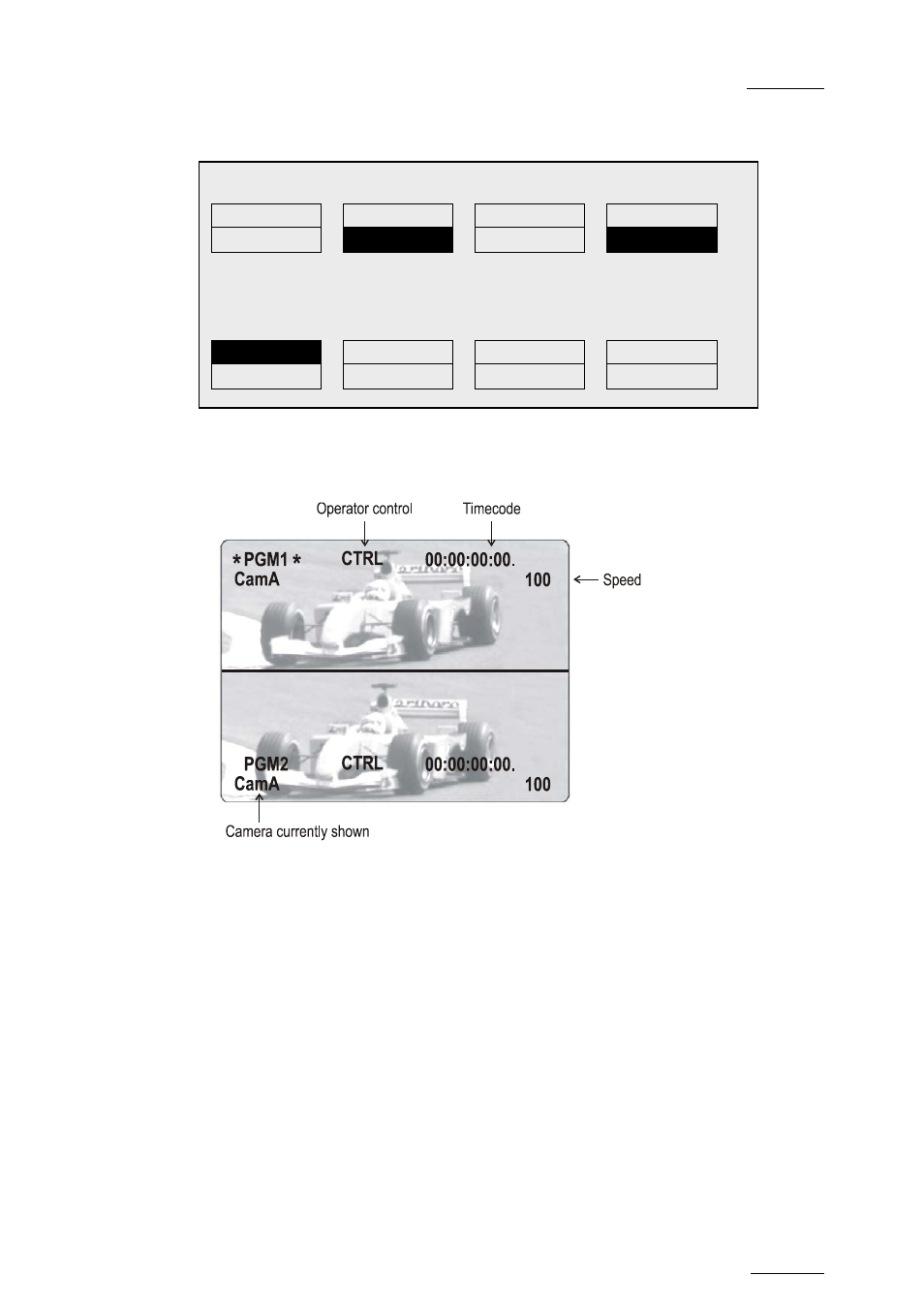 2 horizontal split, Horizontal split, Orizontal | Plit | EVS MulticamLSM Version 10.04 - January 2011 Operating Manual User Manual | Page 185 / 201