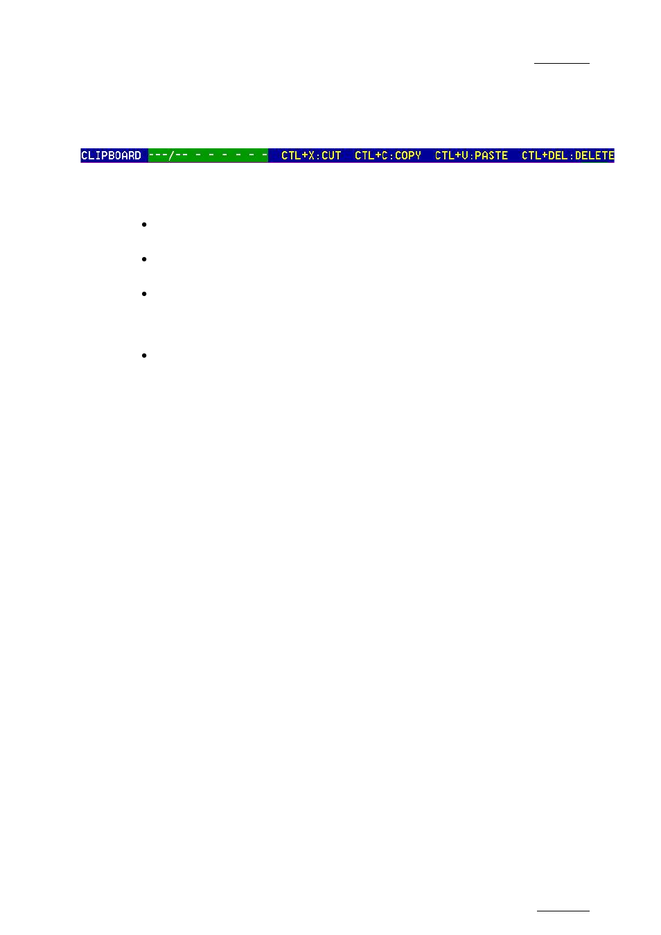 13 moving and copying clips, General principles, Clipboard field | Ctl+ x: cut, Ctl+c: copy, Moving and copying clips, 13 m, Ctl+c, Copy, Oving and | EVS MulticamLSM Version 10.04 - January 2011 Operating Manual User Manual | Page 73 / 201