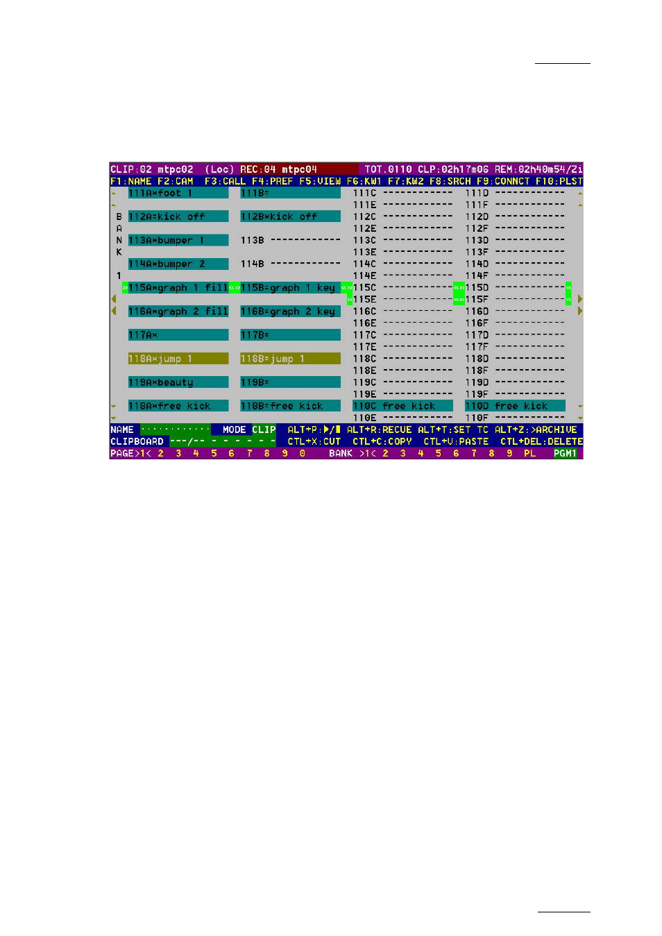 14 clip screen – extended view, Clip screen – extended view, 14 ‘clip screen – extended view | 14 c | EVS MulticamLSM Version 10.04 - January 2011 Operating Manual User Manual | Page 75 / 201