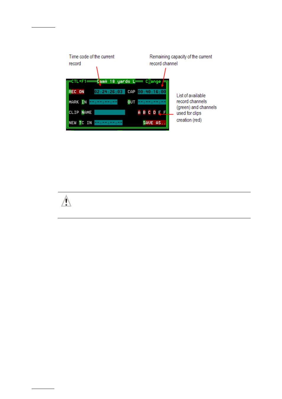 4 vdr panel – recorder window, How to start/stop the record, Creating clips with the vdr panel recorder | Vdr panel – recorder window, 4 vdr, Window, Anel, Ecorder | EVS MulticamLSM Version 10.04 - January 2011 Operating Manual User Manual | Page 80 / 201