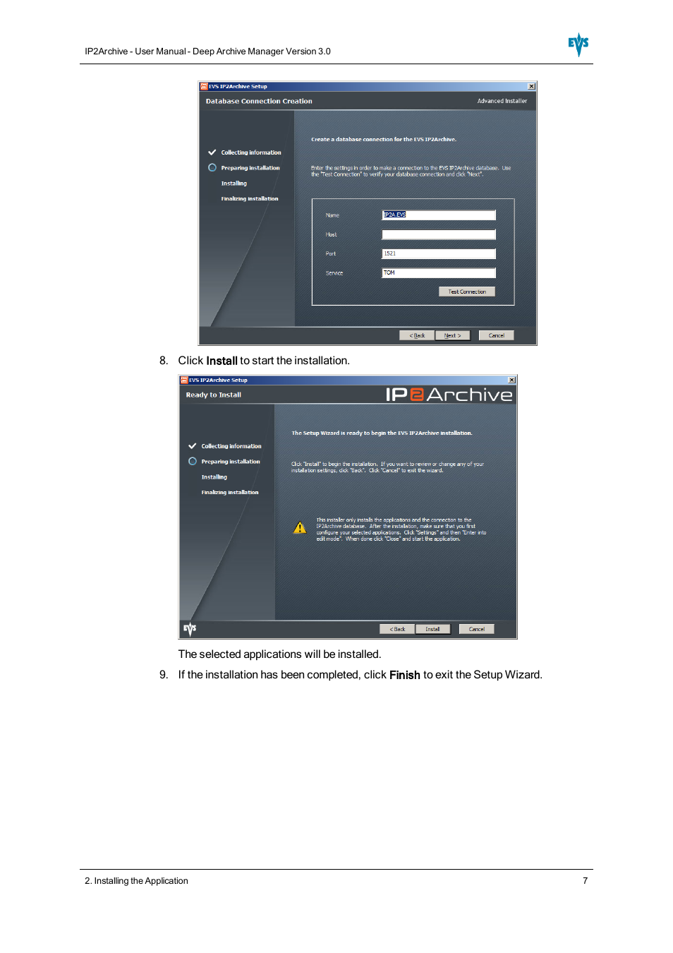 EVS IP2Archive Deep Archive Manager Version 3.0 - October 2012 User Manual User Manual | Page 14 / 111