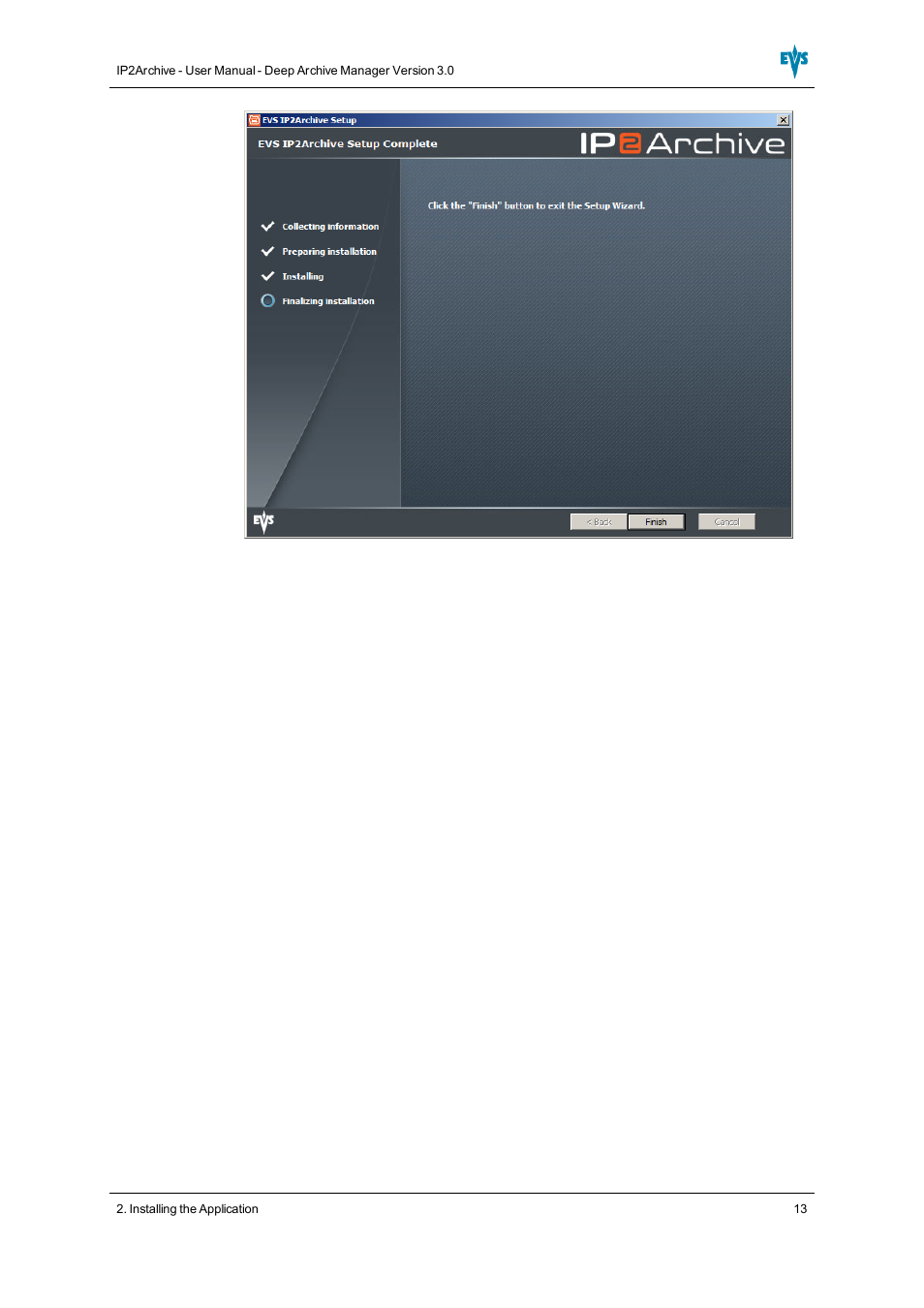EVS IP2Archive Deep Archive Manager Version 3.0 - October 2012 User Manual User Manual | Page 20 / 111