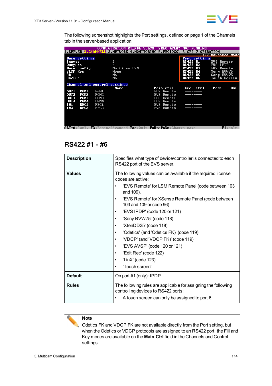 EVS XT3 Version 11.01 - November 2012 Configuration Manual User Manual | Page 124 / 254