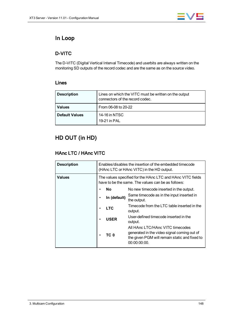 Hd out (in hd) | EVS XT3 Version 11.01 - November 2012 Configuration Manual User Manual | Page 158 / 254