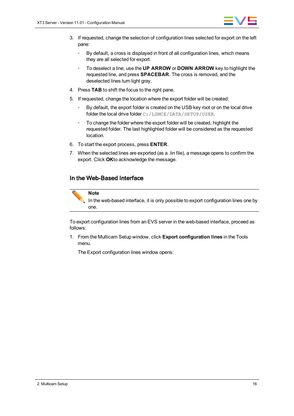 EVS XT3 Version 11.01 - November 2012 Configuration Manual User Manual | Page 26 / 254