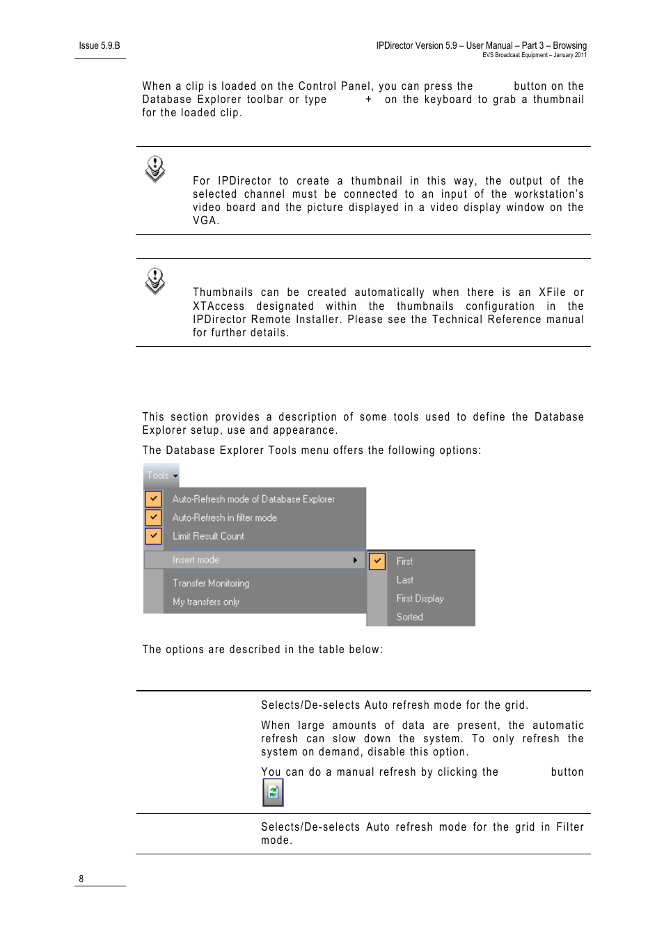 5 tools menu, Tools menu, Ools | EVS IPDirector Version 5.9 - January 2011 Part 3 User’s Manual User Manual | Page 21 / 139