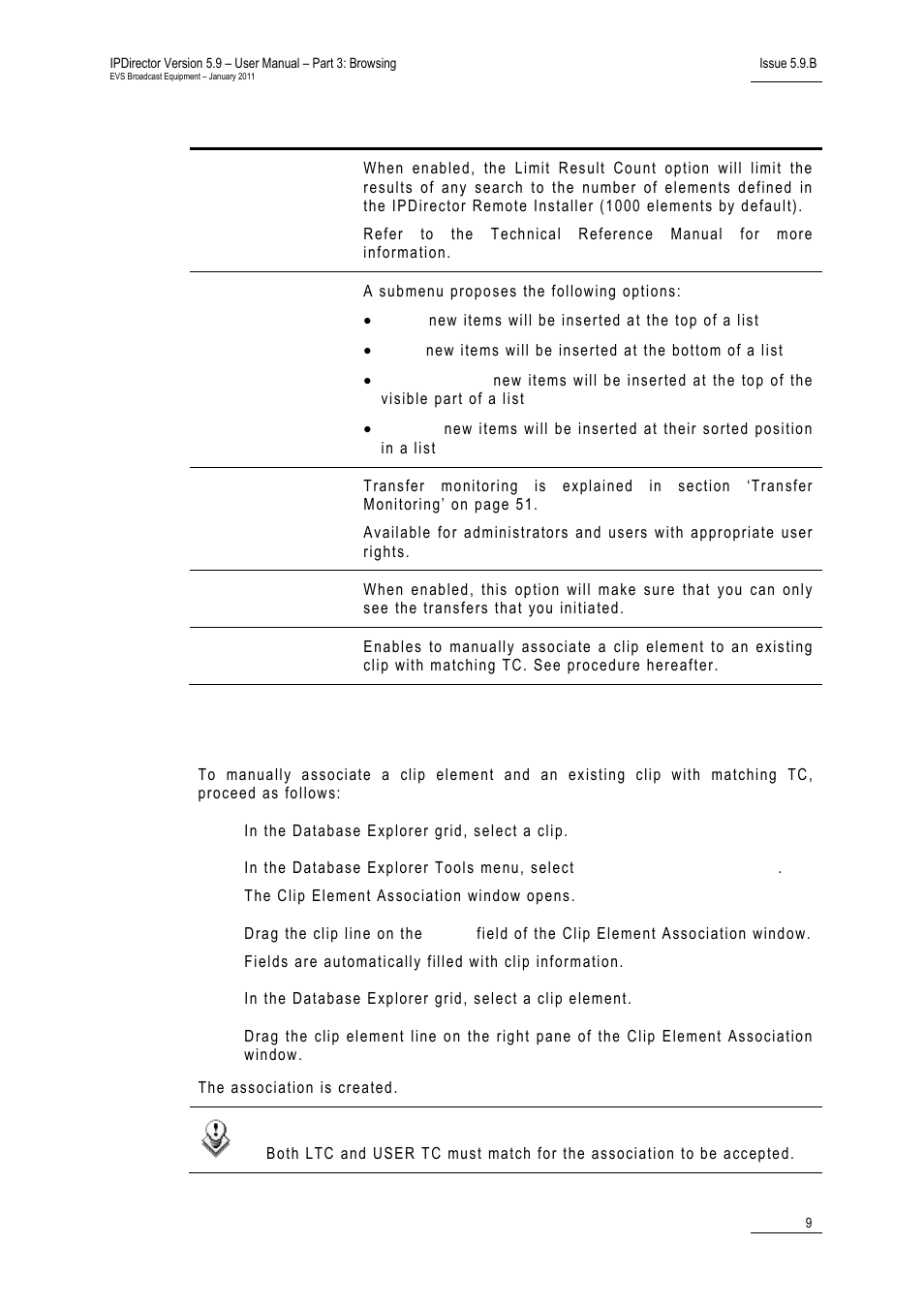 EVS IPDirector Version 5.9 - January 2011 Part 3 User’s Manual User Manual | Page 22 / 139