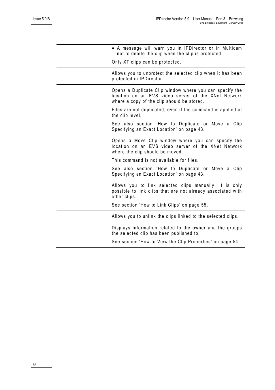 EVS IPDirector Version 5.9 - January 2011 Part 3 User’s Manual User Manual | Page 49 / 139