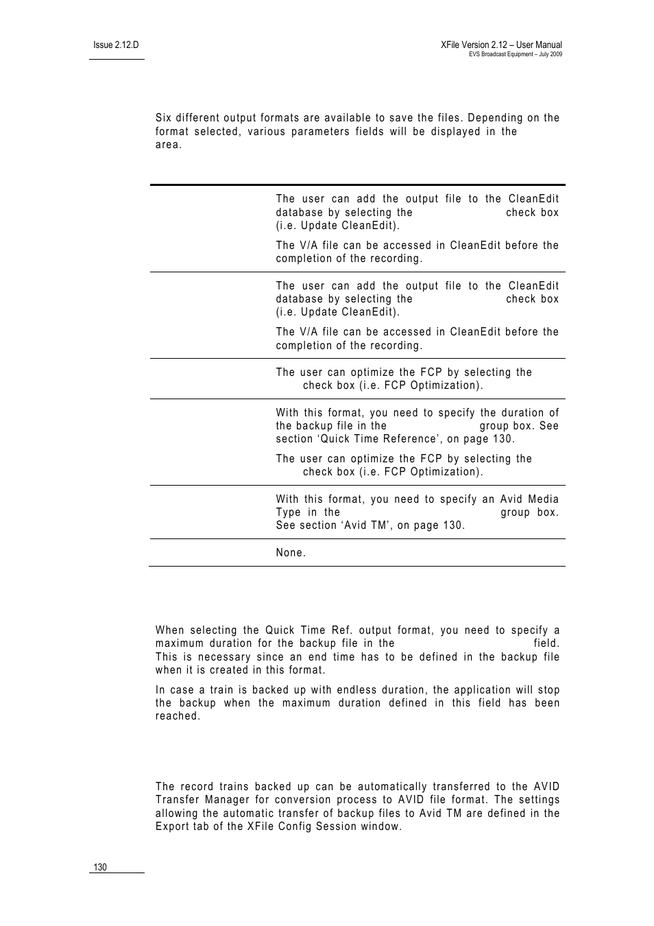 Select default output mode, Quick time reference, Avid tm | Xstream_sysconfig_jobs_primouputmode, Xstream_sc_jb_quicktimeref, Xstream_sc_jb_avidtm | EVS Xfile Version 2.12 - July 2009 User Manual User Manual | Page 131 / 191