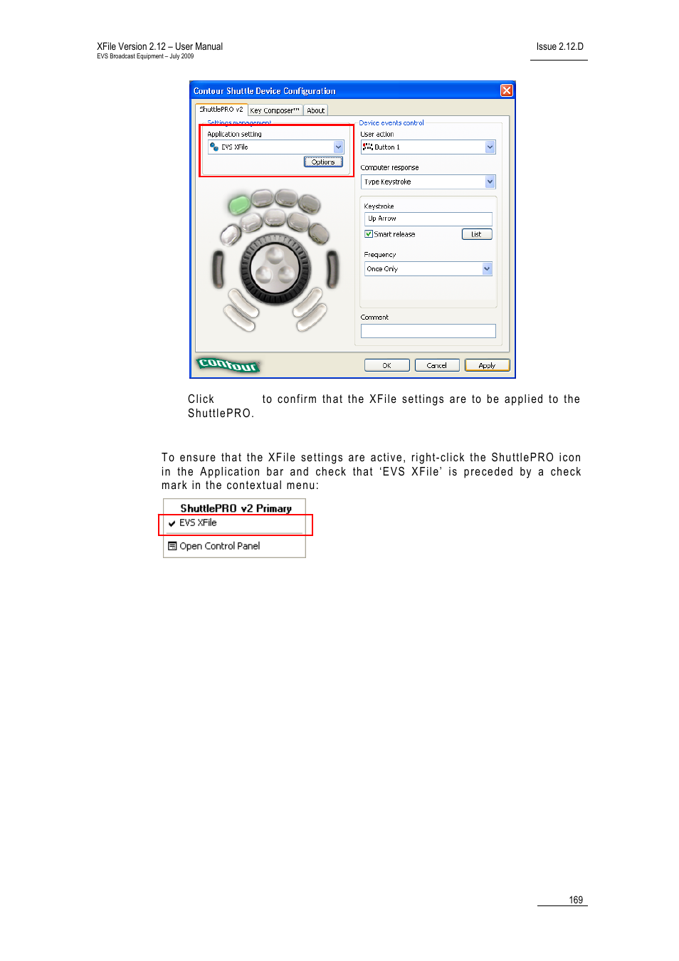 EVS Xfile Version 2.12 - July 2009 User Manual User Manual | Page 170 / 191