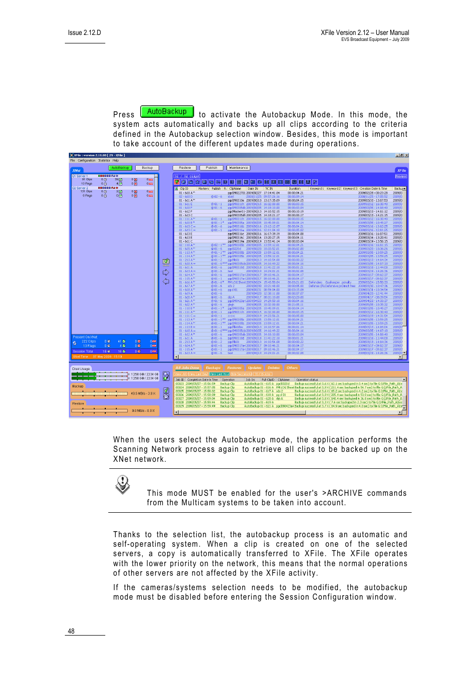 4 autobackup mode, Xfile_main_ab, Autobackup mode | EVS Xfile Version 2.12 - July 2009 User Manual User Manual | Page 49 / 191