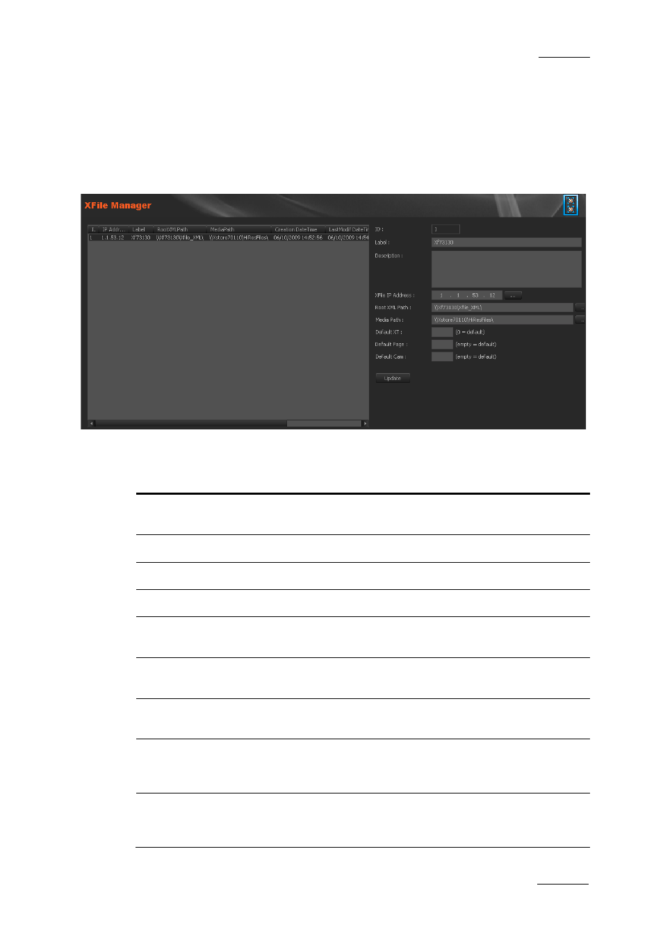 5 xfile manager, Xfile manager | EVS XEDIO Manager Version 4.1 - December 2011 User Manual User Manual | Page 39 / 138
