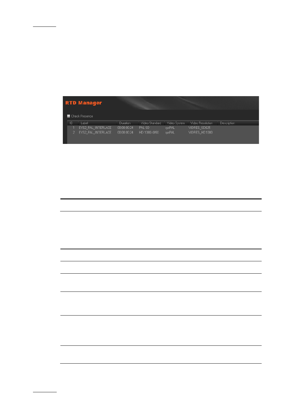 5 rtd manager, 1 introduction, 2 possible actions with contextual menus | Rtd manager, Introduction, Possible actions with contextual menus, Ntroduction, Ossible, Ctions with, Ontextual | EVS XEDIO Manager Version 4.1 - December 2011 User Manual User Manual | Page 50 / 138
