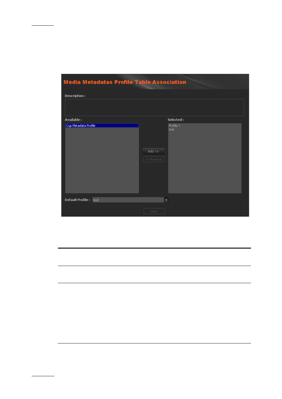 3 media profile association, Media profile association | EVS XEDIO Manager Version 4.1 - December 2011 User Manual User Manual | Page 70 / 138
