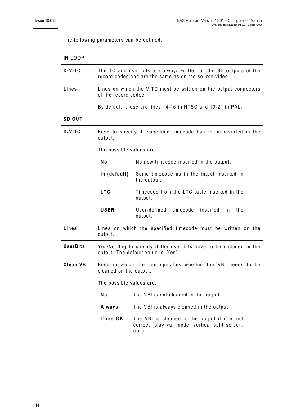 EVS MulticamLSM Version 10.01 - October 2009 Configuration Manual User Manual | Page 21 / 93