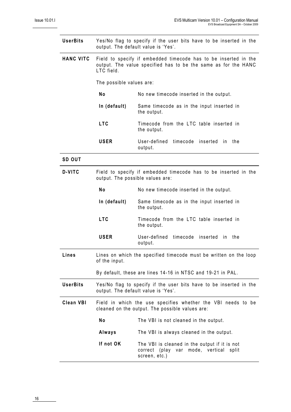 EVS MulticamLSM Version 10.01 - October 2009 Configuration Manual User Manual | Page 23 / 93