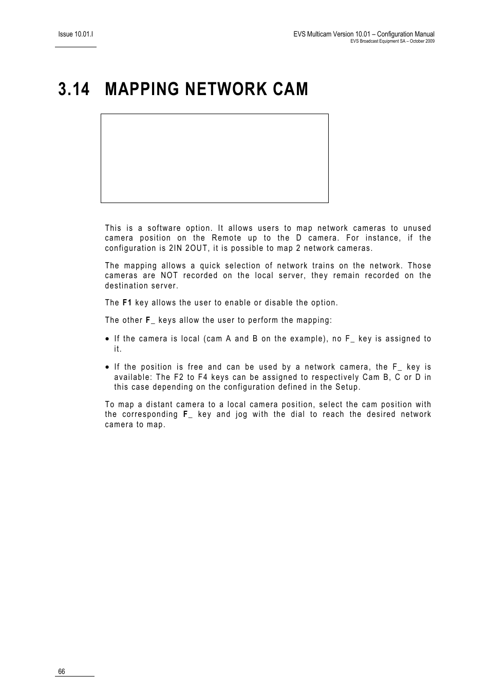 14 mapping network cam | EVS MulticamLSM Version 10.01 - October 2009 Configuration Manual User Manual | Page 73 / 93