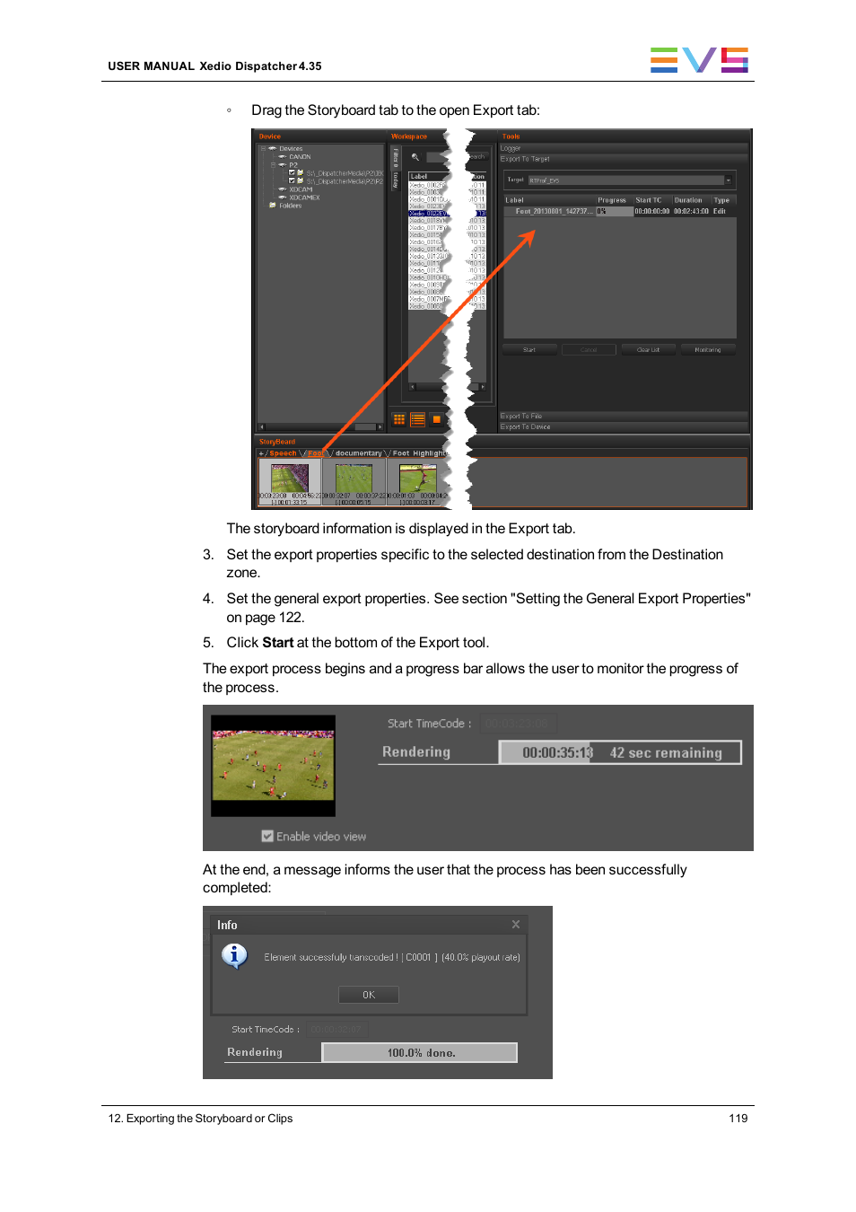 EVS Xedio Dispatcher Version 4.35 - October 2013 User Manual User Manual | Page 129 / 136