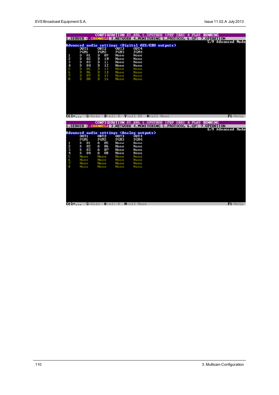 EVS XT2 Version 11.02 - July 2013 Configuration Manual User Manual | Page 118 / 220