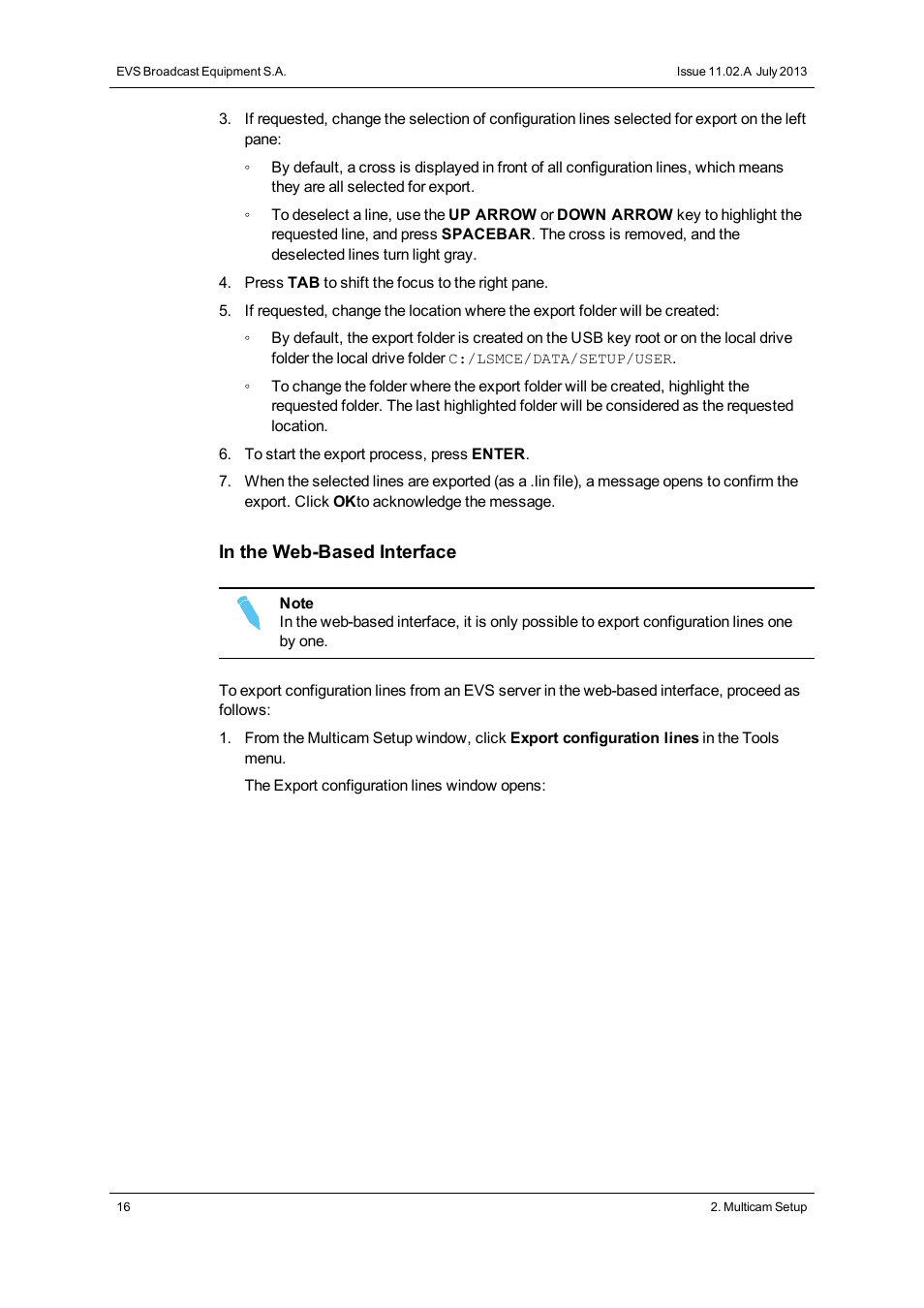 EVS XT2 Version 11.02 - July 2013 Configuration Manual User Manual | Page 24 / 220