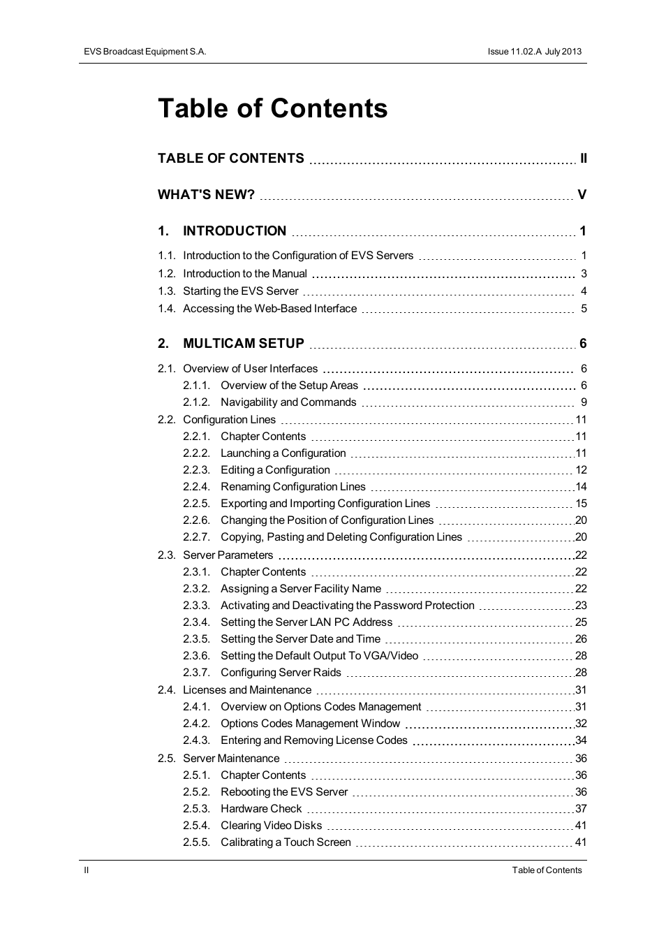 EVS XT2 Version 11.02 - July 2013 Configuration Manual User Manual | Page 4 / 220