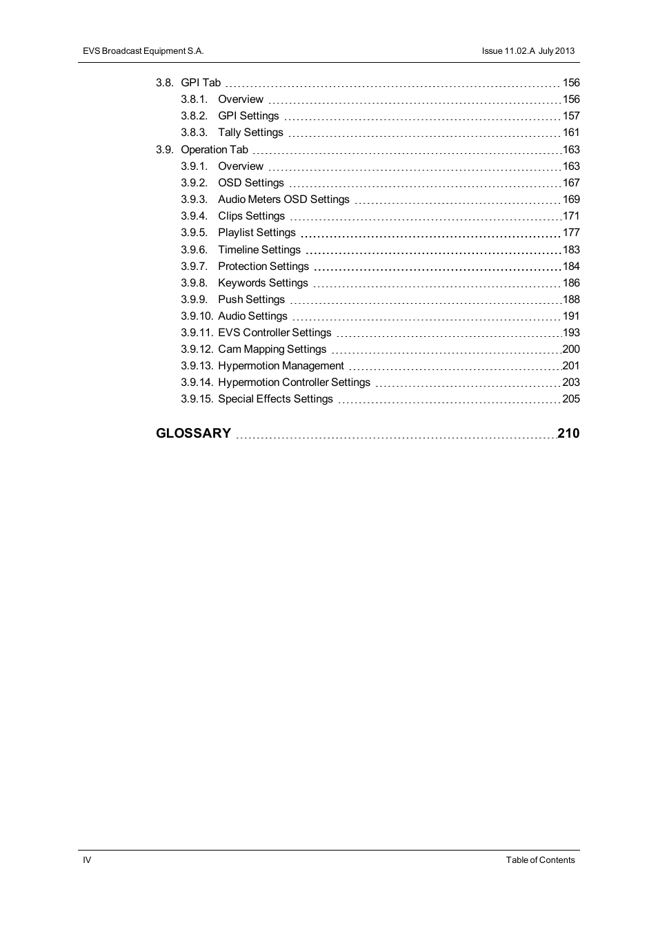 EVS XT2 Version 11.02 - July 2013 Configuration Manual User Manual | Page 6 / 220