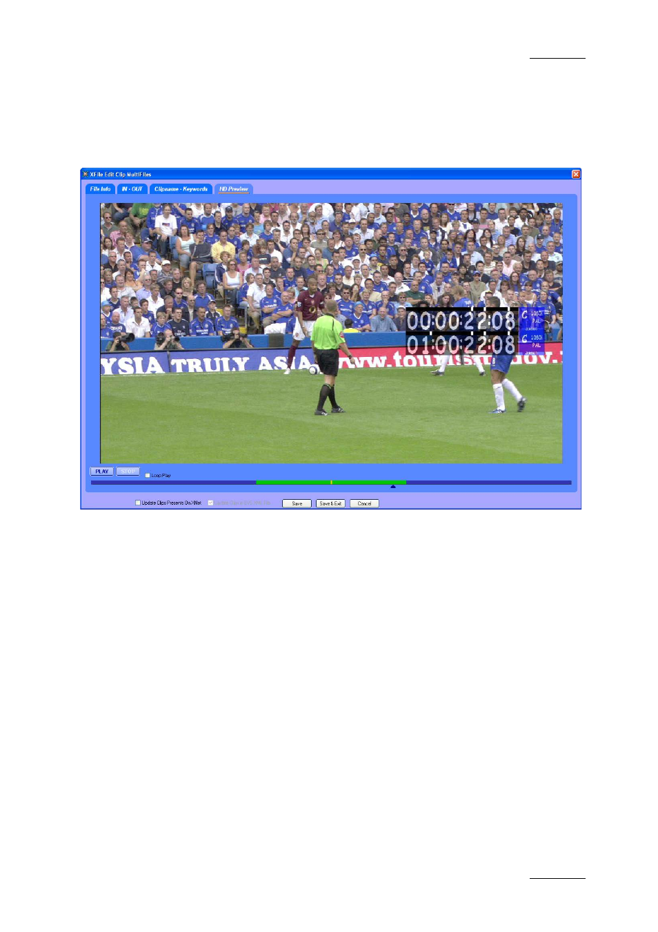 4 hd preview tab, Hd preview tab, 4 hd | Review | EVS Xfile Version 2.16 - November 2011 User Manual User Manual | Page 171 / 192