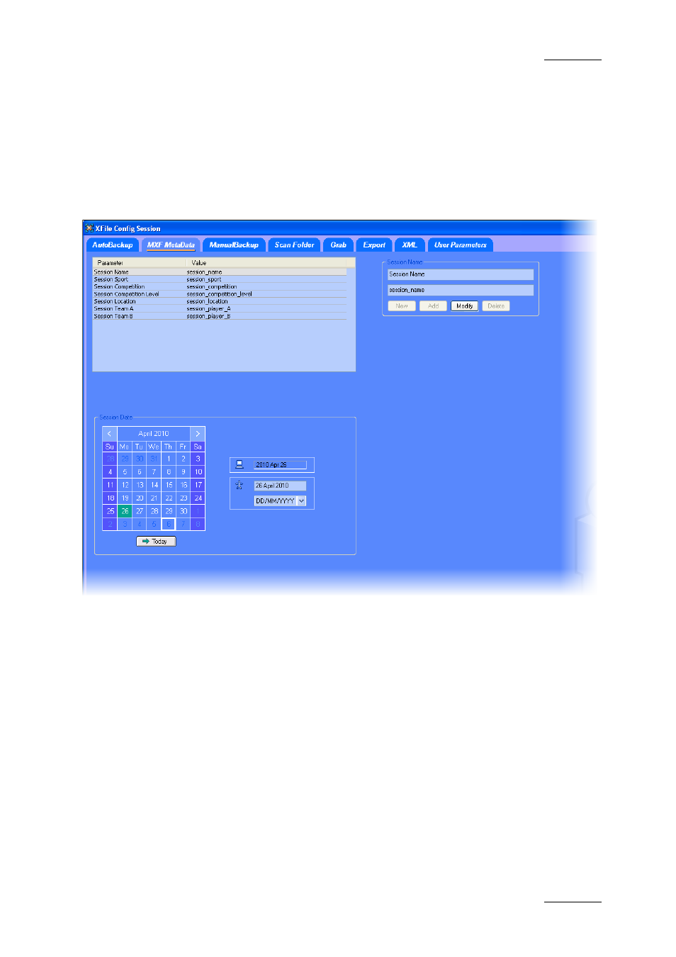 2 tab 2 – mxf metadata, Tab 2 – mxf metadata | EVS Xfile Version 2.16 - November 2011 User Manual User Manual | Page 35 / 192