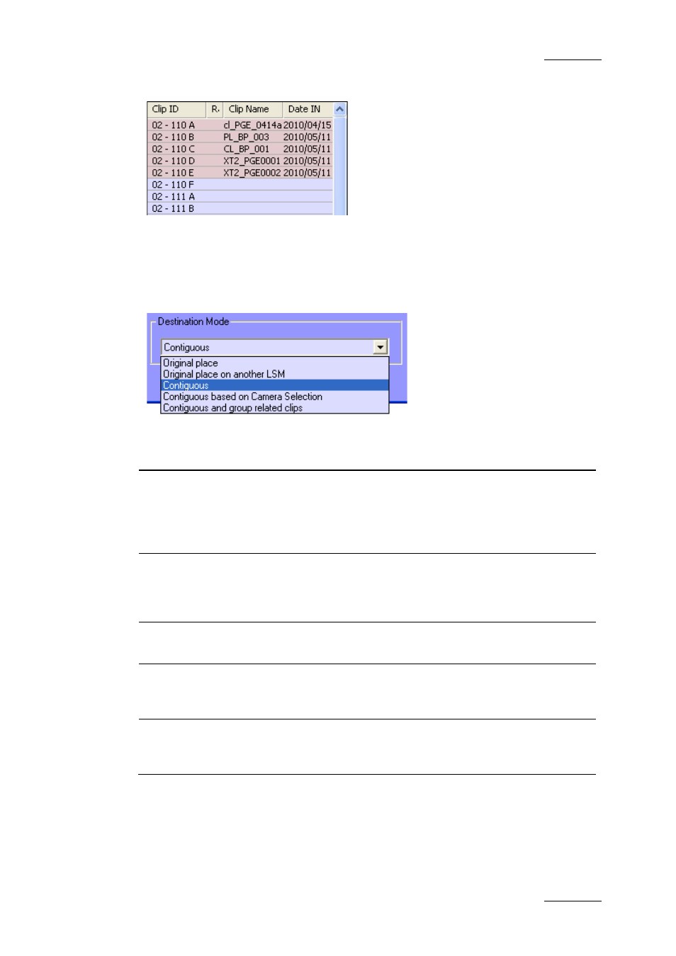 4 restore destination mode, Restore destination mode, Estore | Estination | EVS Xfile Version 2.16 - November 2011 User Manual User Manual | Page 85 / 192