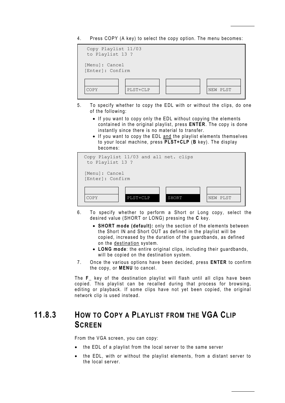 3 how to copy a playlist from the vga clip screen, Ow to, Opy a | Laylist from the, Creen | EVS MulticamLSM Version 10.01 - July 2009 Operating Manual User Manual | Page 108 / 185