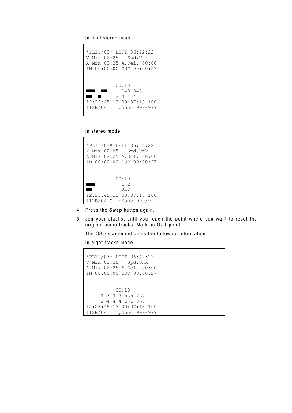 EVS MulticamLSM Version 10.01 - July 2009 Operating Manual User Manual | Page 130 / 185