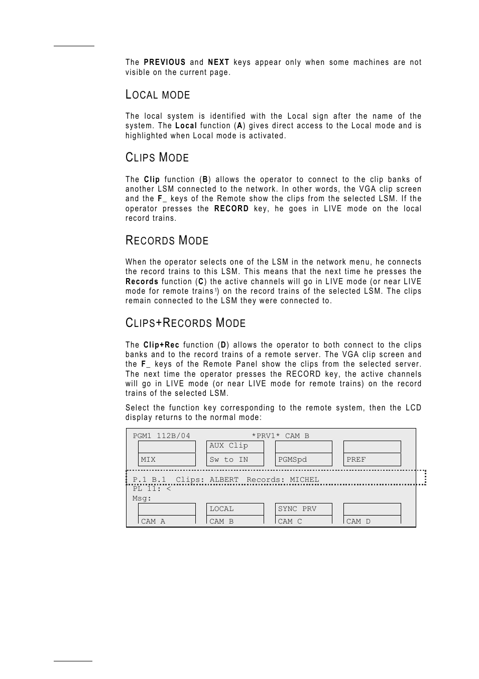 EVS MulticamLSM Version 10.01 - July 2009 Operating Manual User Manual | Page 149 / 185