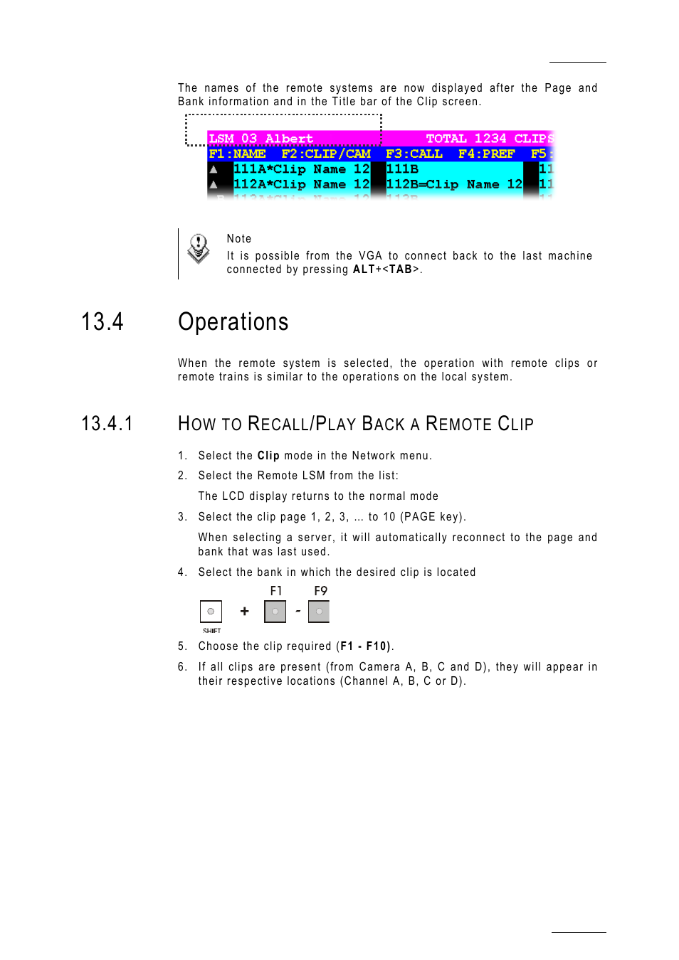 Operations, 4 operations | EVS MulticamLSM Version 10.01 - July 2009 Operating Manual User Manual | Page 150 / 185