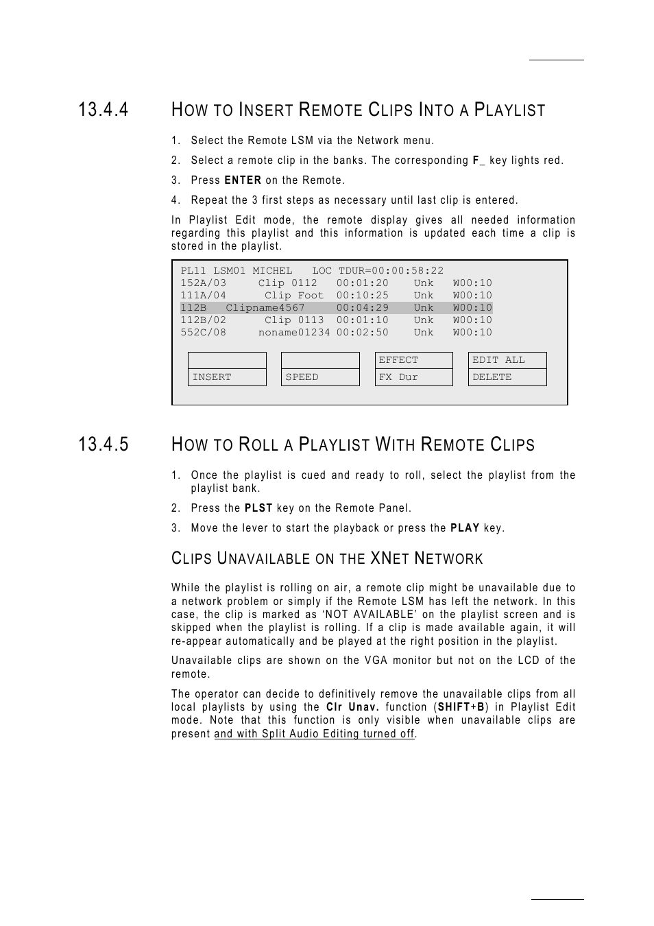 EVS MulticamLSM Version 10.01 - July 2009 Operating Manual User Manual | Page 152 / 185
