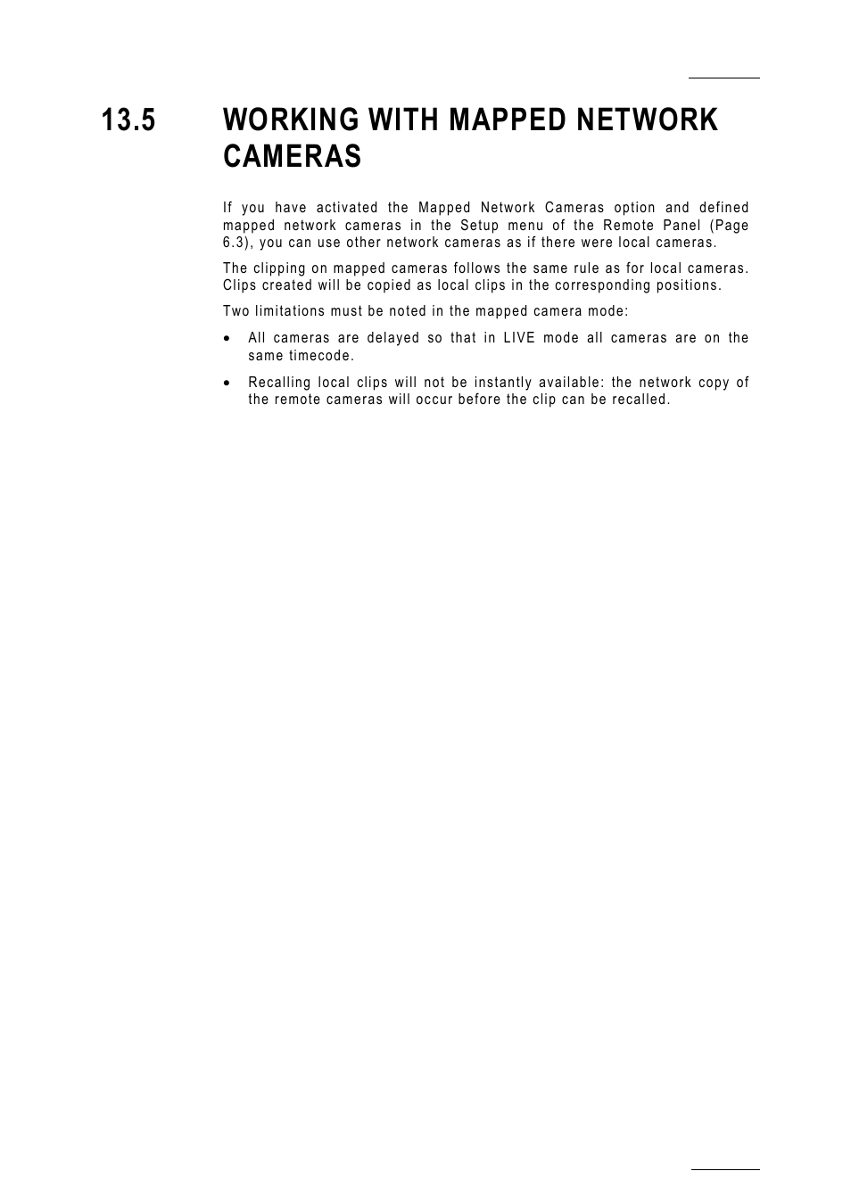 5 working with mapped network cameras, Setup_mappingnetworkcam | EVS MulticamLSM Version 10.01 - July 2009 Operating Manual User Manual | Page 154 / 185