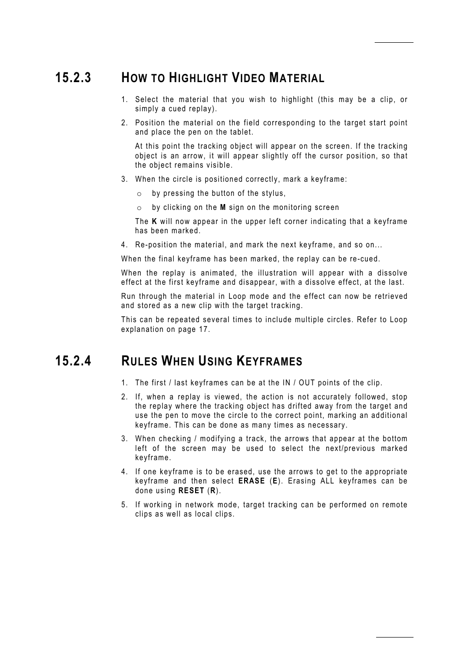 3 how to highlight video material, 4 rules when using keyframes | EVS MulticamLSM Version 10.01 - July 2009 Operating Manual User Manual | Page 162 / 185