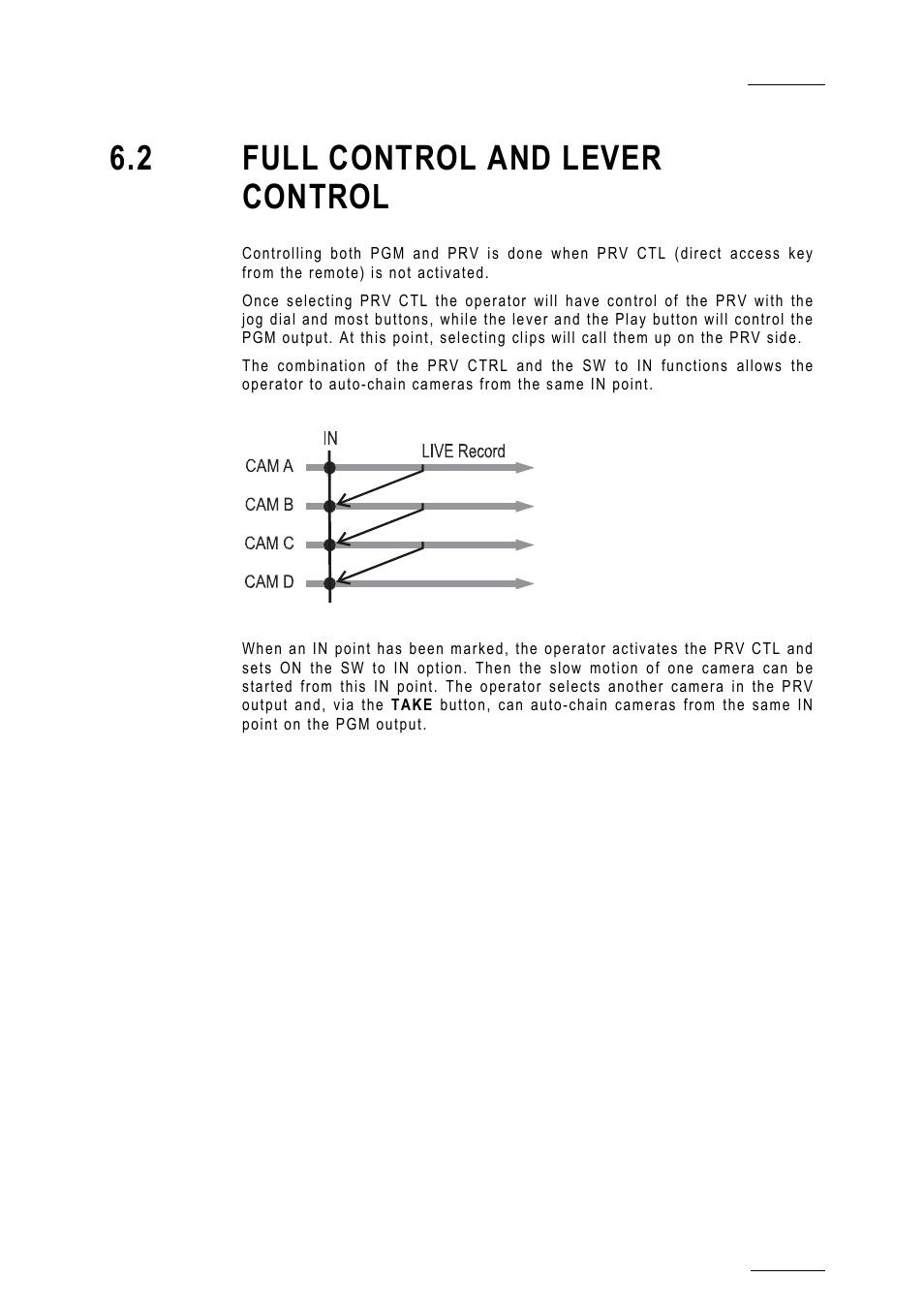 2 full control and lever control | EVS MulticamLSM Version 10.01 - July 2009 Operating Manual User Manual | Page 38 / 185