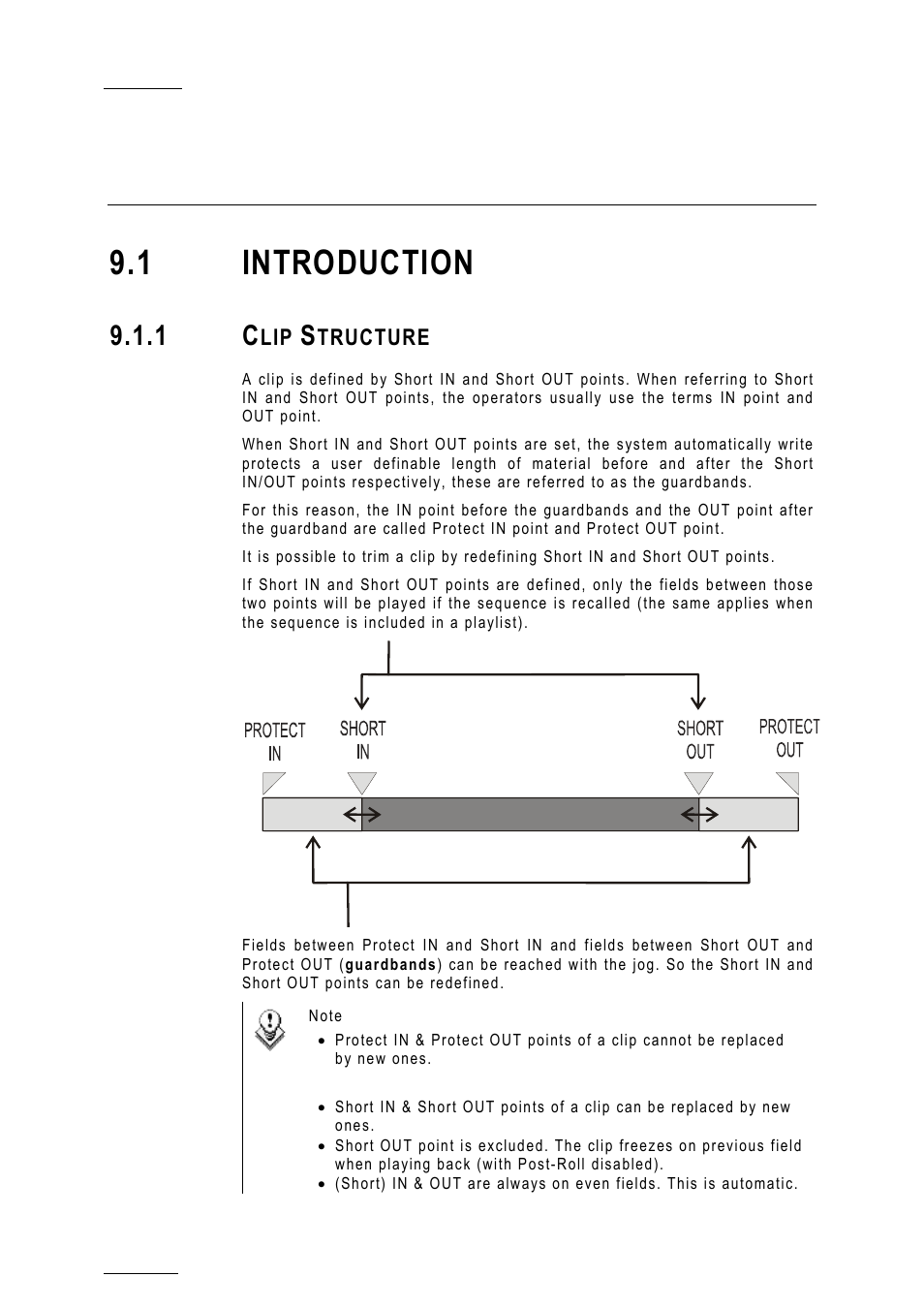 Clip management, 1 introduction, 1 clip structure | Gement | EVS MulticamLSM Version 10.01 - July 2009 Operating Manual User Manual | Page 45 / 185