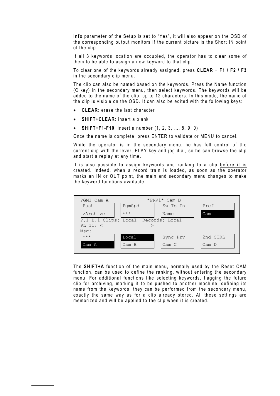 EVS MulticamLSM Version 10.01 - July 2009 Operating Manual User Manual | Page 91 / 185